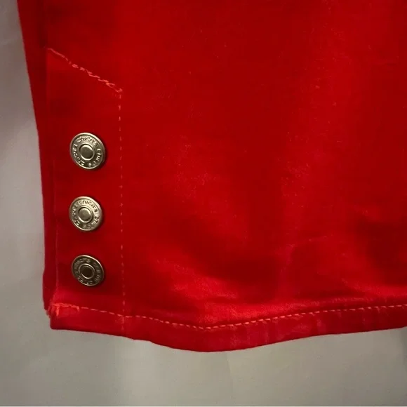 CHICO’S JEANS, Sz 2.5 / 14 / Lrg, Red So Slimming Girlfriend Slim Leg Ankle Crop - Picture 6 of 15
